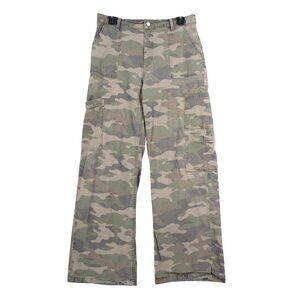 Vintage No Boundaries Camo Cargo Pants Youth L Adjustable Waist Relaxed Fit